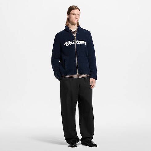 Ready-to-Wear Chamarras y Abrigos Suéter con cierre y distintivo bordado | Louis Vuitton ® (Ampliar producto)