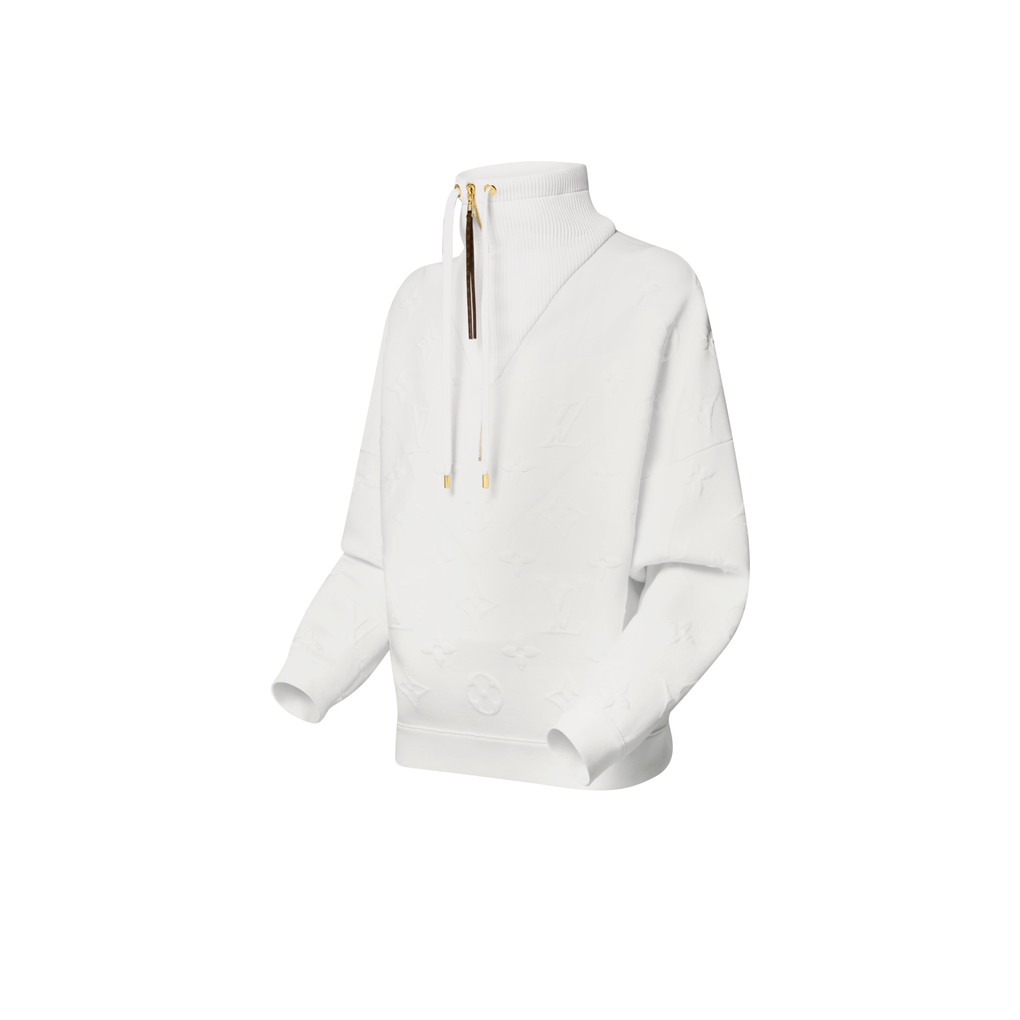  Ready to Wear Prendas tejidas Suéter con cuello acanalado y Monograma 3D | Louis Vuitton ® (Ampliar producto)