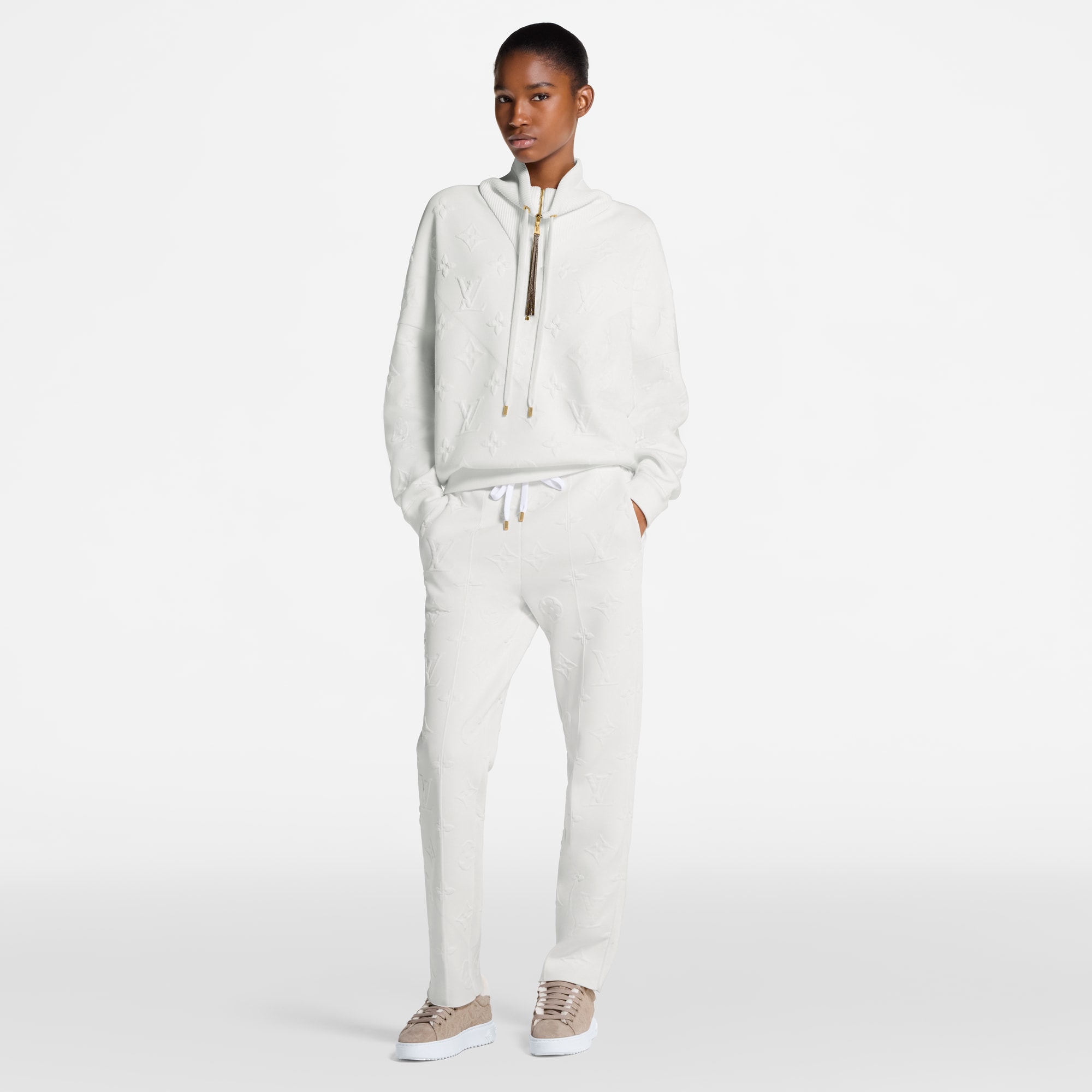  Ready to Wear Prendas tejidas Suéter con cuello acanalado y Monograma 3D | Louis Vuitton ® (Ampliar producto)