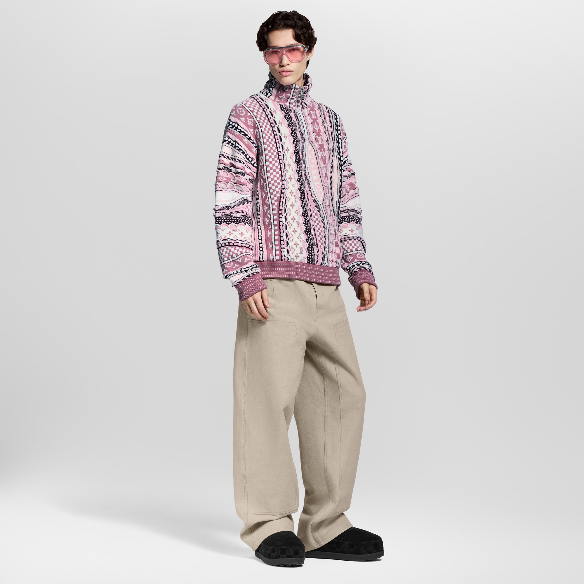  Ready to Wear Todo el Ready-To-Wear Suéter con medio cierre | Louis Vuitton ® (Ampliar producto)