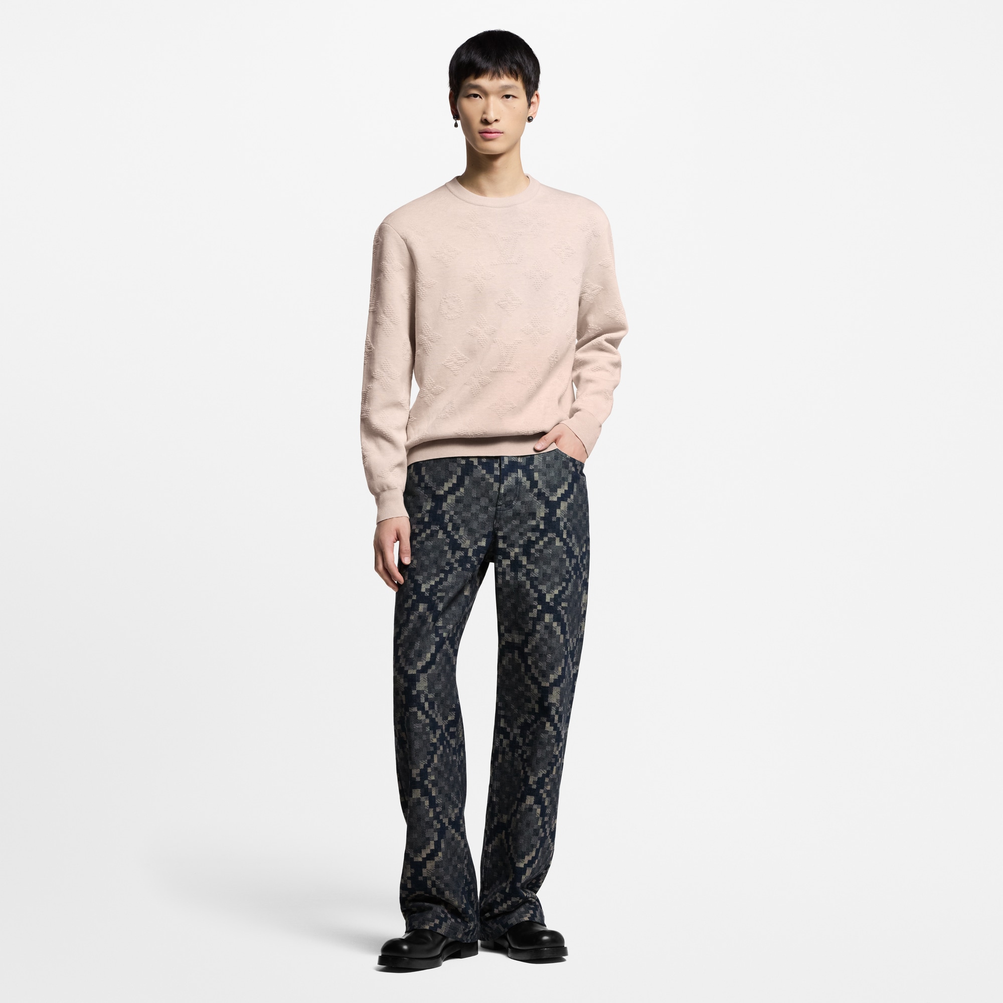  Ready to Wear Todo el Ready-To-Wear Suéter con motivo Monograma | Louis Vuitton ® (Ampliar producto)
