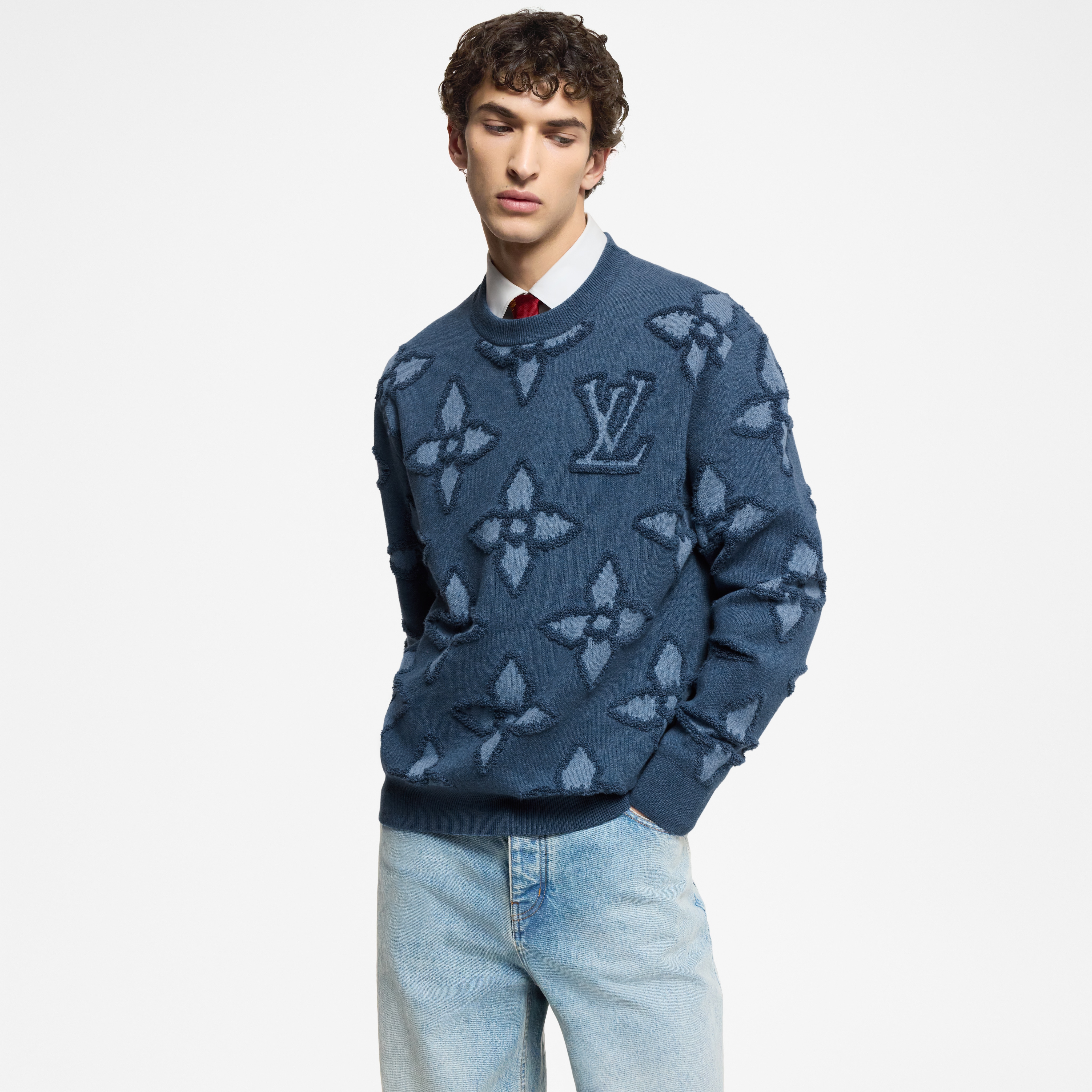  Ready to Wear Todo el Ready-To-Wear Suéter de algodón texturizado | Louis Vuitton ® (Ampliar producto)