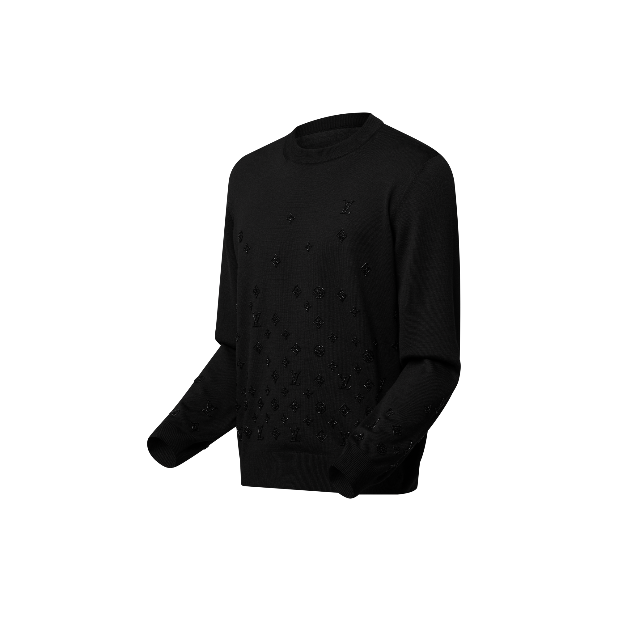  Ready to Wear Todo el Ready-To-Wear Suéter de cuello redondo con bordado | Louis Vuitton ® (Ampliar producto)