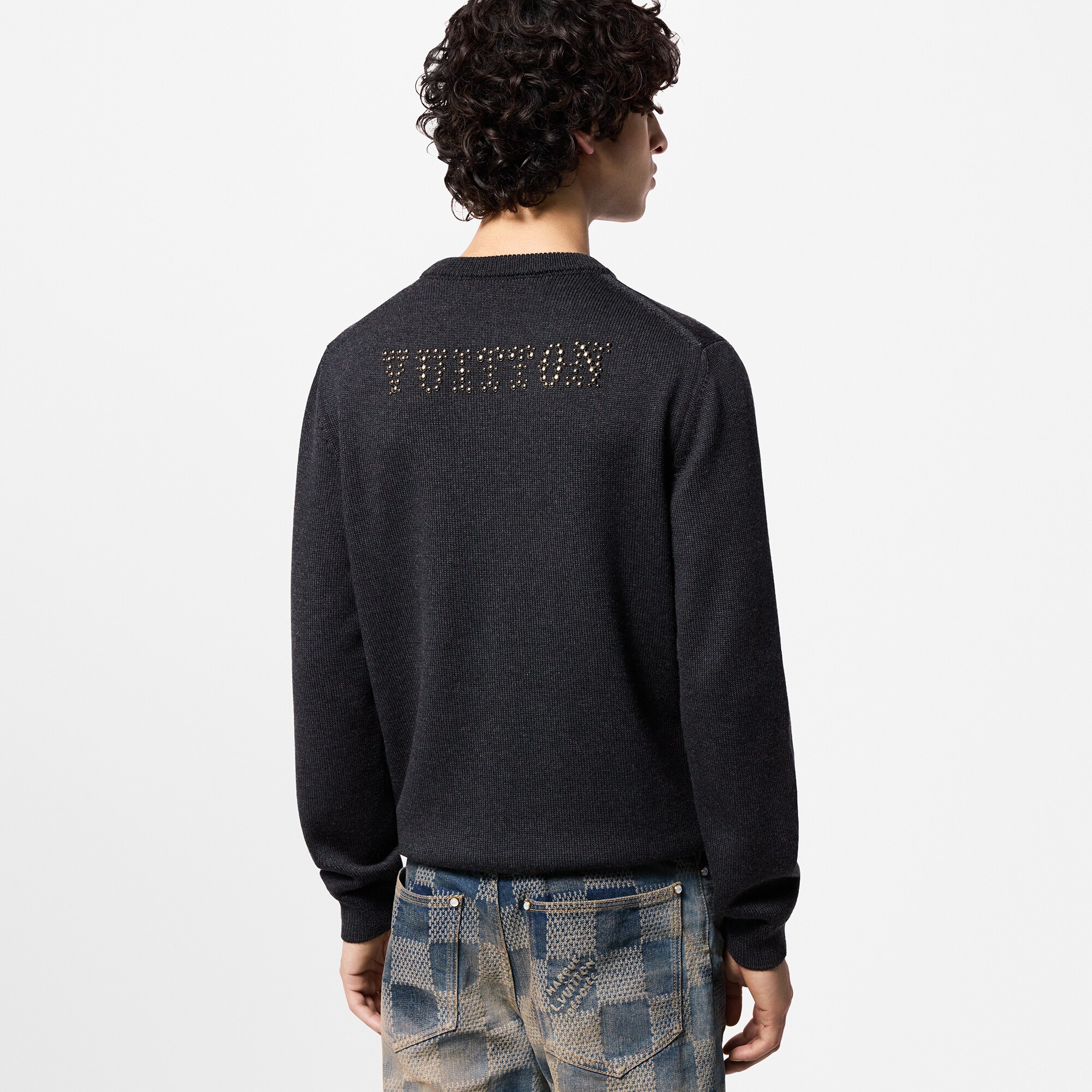  Ready to Wear Prendas tejidas y sudaderas Suéter de cuello redondo de lana merino | Louis Vuitton ® (Ampliar producto)