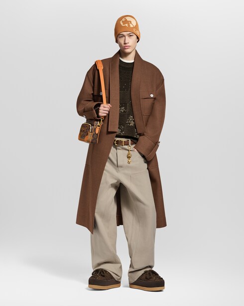 Ready to Wear Todo el Ready-To-Wear Suéter de cuello redondo de manga larga Damier | Louis Vuitton ®