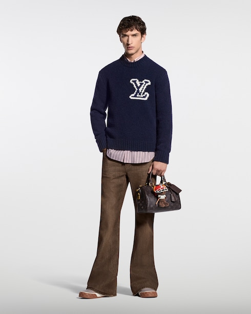 Valentine's Day Gifts for Him } LV Intarsia Crewneck | Louis Vuitton ®