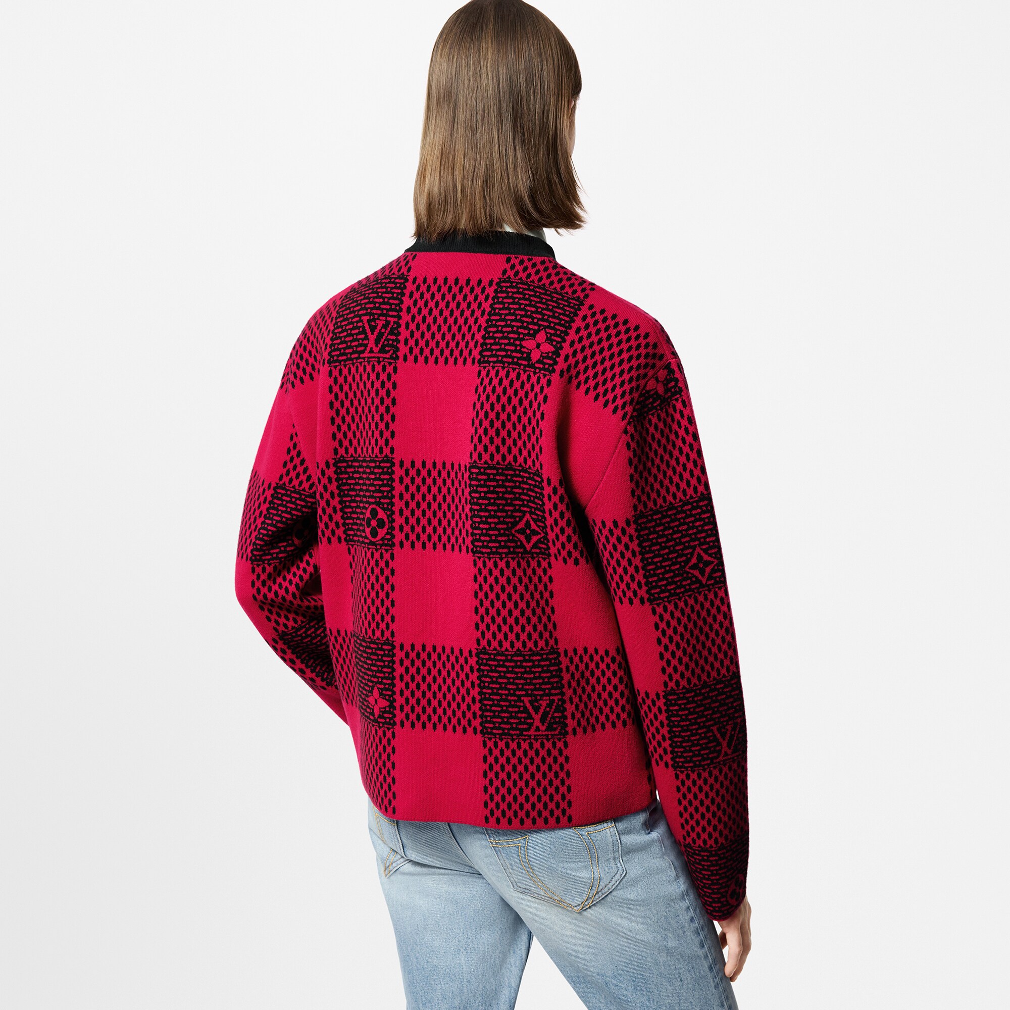  Ready to Wear Prendas tejidas y sudaderas Suéter de lana Damier | Louis Vuitton ® (Ampliar producto)