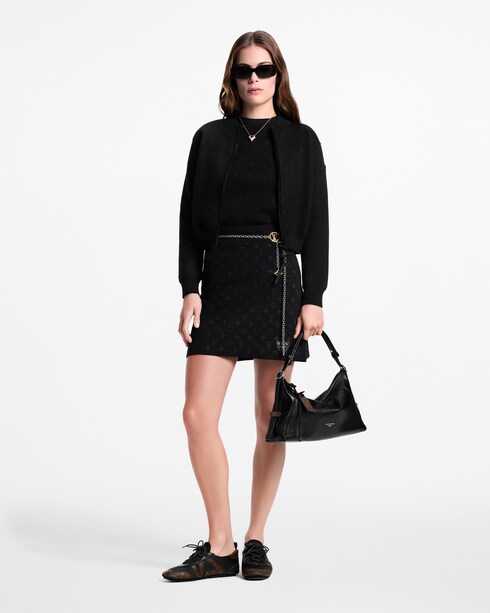Ready-to-Wear Casacos e Jaquetas Jaqueta de Malha com Zíper e Detalhes Monogram | Louis Vuitton ®