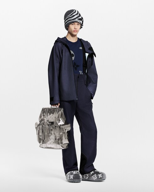 Para hombres LV Ski Suéter de punto Monograma de manga corta y cuello redondo | Louis Vuitton ®