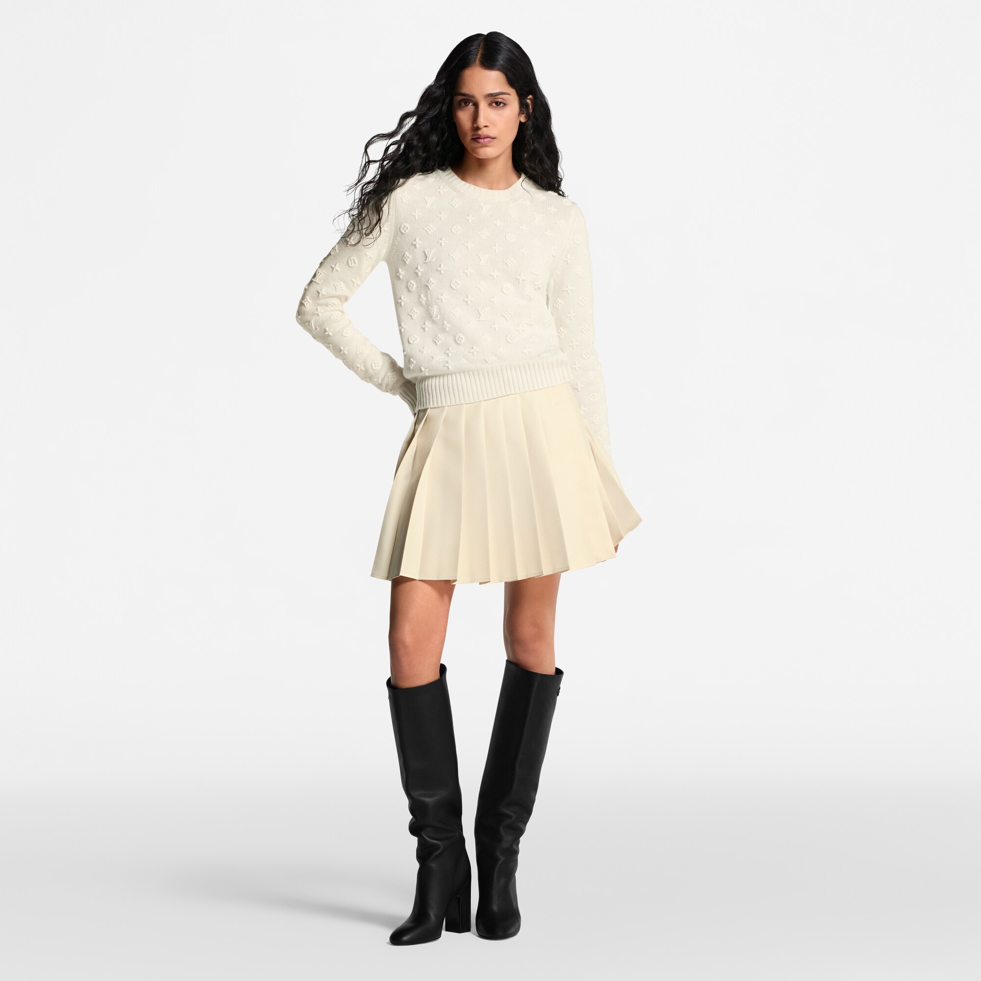  Ready to Wear Prendas tejidas Suéter de punto Monograma en 3D | Louis Vuitton ® (Ampliar producto)