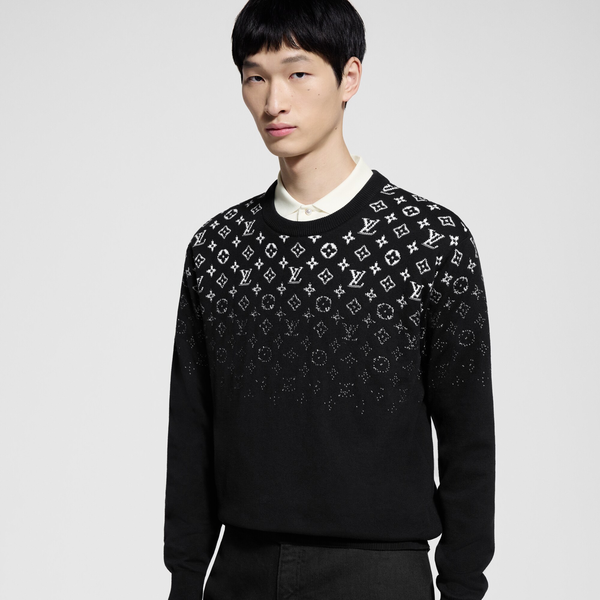  Ready to Wear Todo el Ready-To-Wear Suéter en algodón con efecto degradado | Louis Vuitton ® (Ampliar producto)
