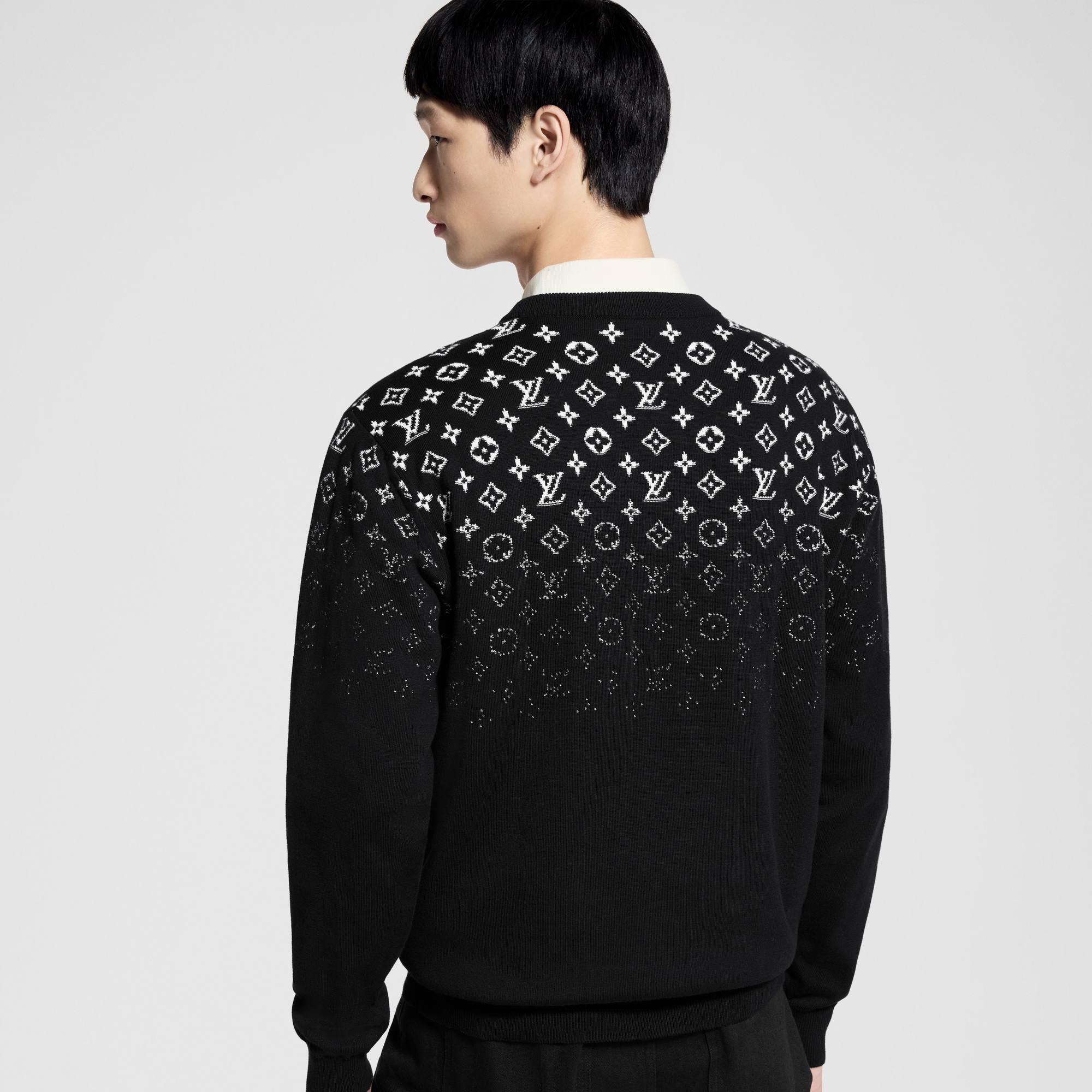  Ready to Wear Todo el Ready-To-Wear Suéter en algodón con efecto degradado | Louis Vuitton ® (Ampliar producto)
