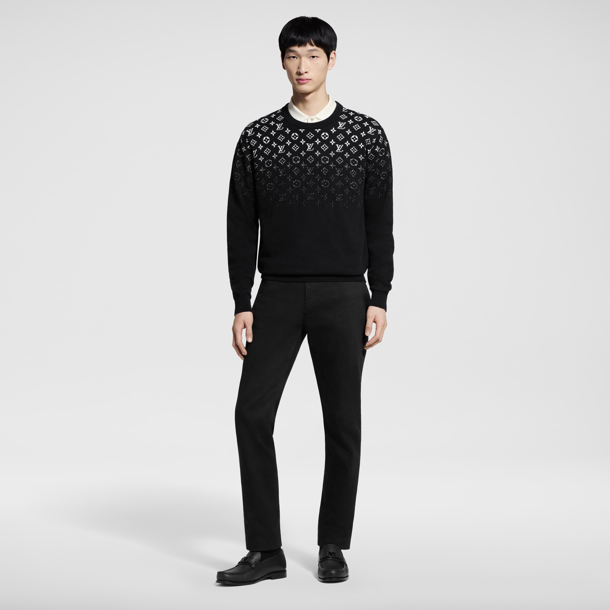  Ready to Wear Todo el Ready-To-Wear Suéter en algodón con efecto degradado | Louis Vuitton ® (Ampliar producto)