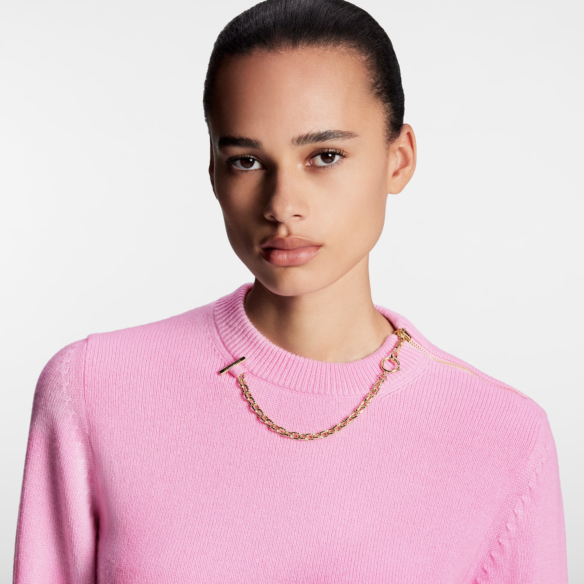  Ready to Wear Prendas tejidas Suéter en cachemir con detalle de cadena | Louis Vuitton ® (Ampliar producto)