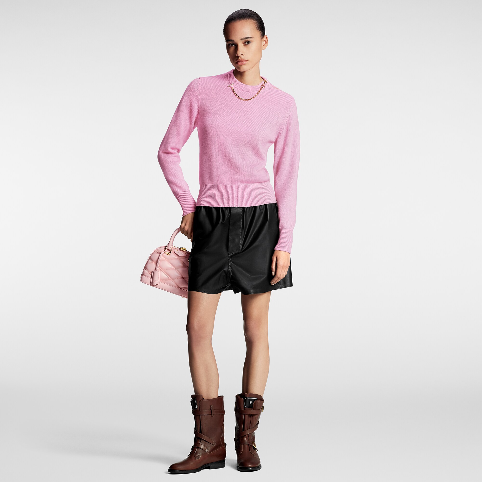  Ready to Wear Prendas tejidas Suéter en cachemir con detalle de cadena | Louis Vuitton ® (Ampliar producto)