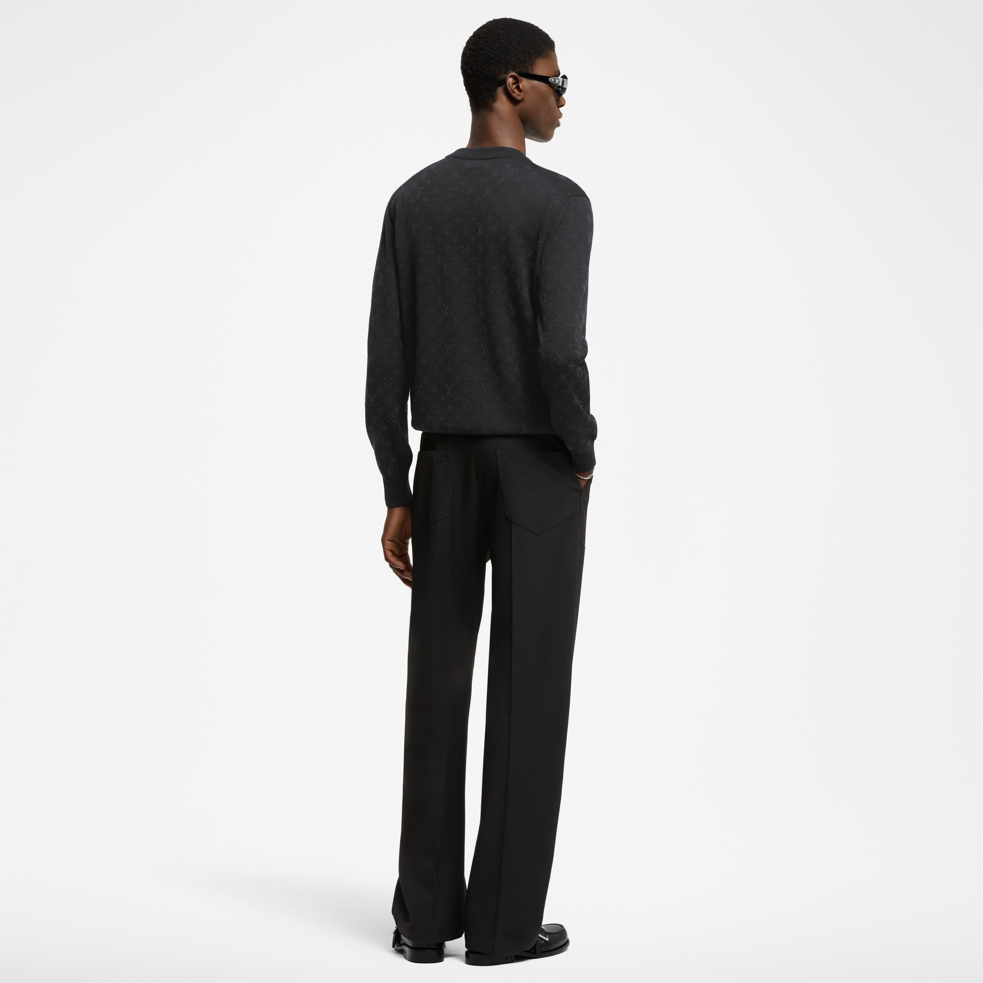  Ready to Wear Todo el Ready-To-Wear Suéter Monograma de cuello redondo en lana | Louis Vuitton ® (Ampliar producto)