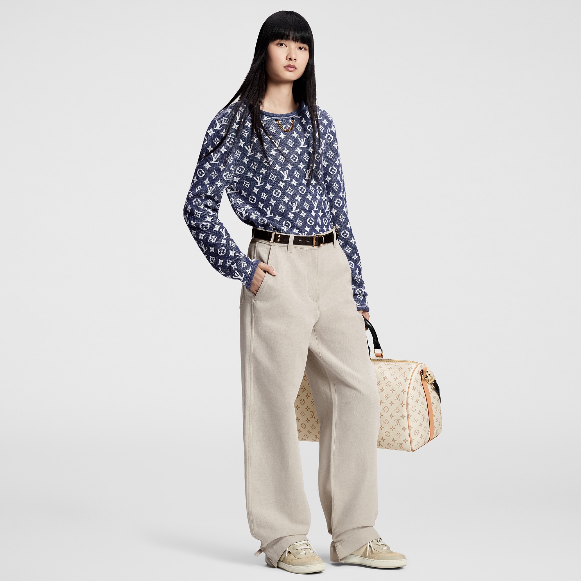  Ready to Wear Prendas tejidas Suéter Monograma en Jacquard | Louis Vuitton ® (Ampliar producto)