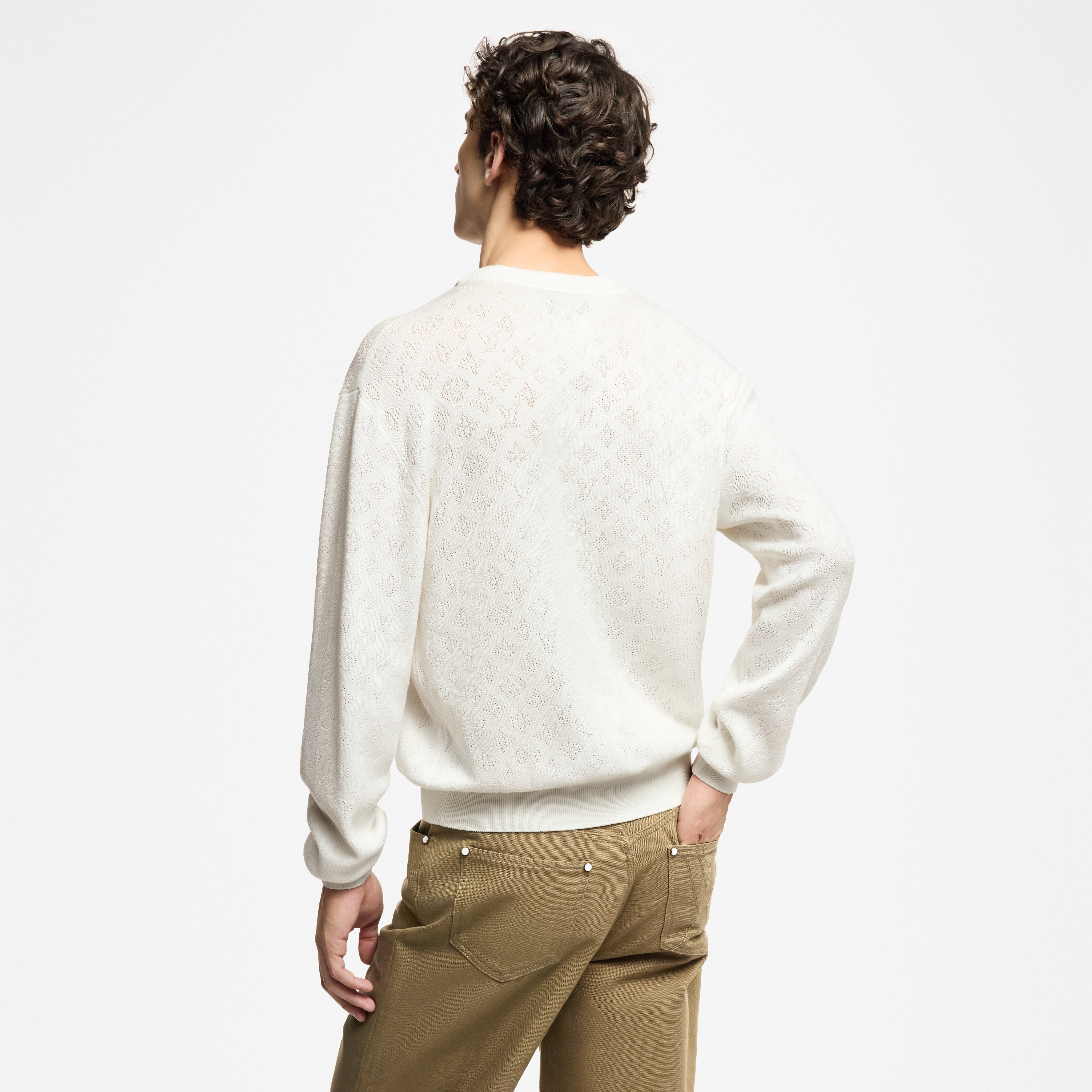  Ready to Wear Todo el Ready-To-Wear Suéter Monograma Pointelle de algodón | Louis Vuitton ® (Ampliar producto)