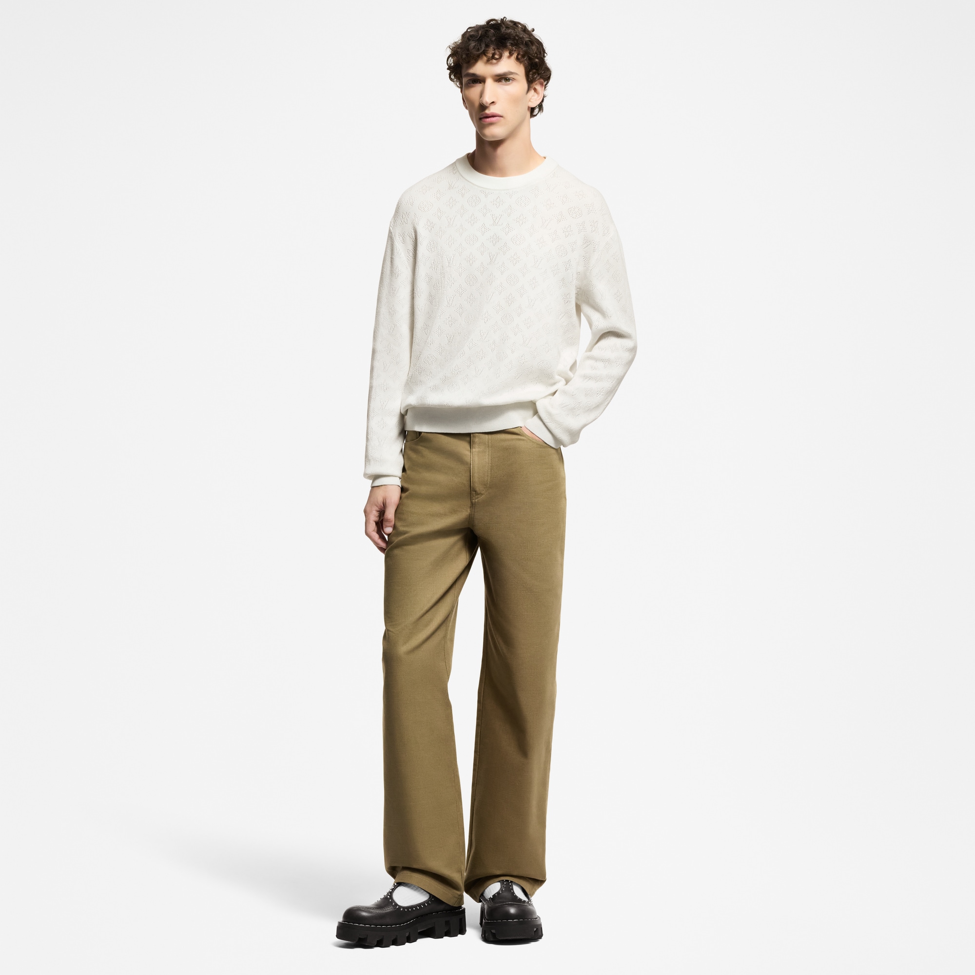 Ready to Wear Todo el Ready-To-Wear Suéter Monograma Pointelle de algodón | Louis Vuitton ® (Ampliar producto)