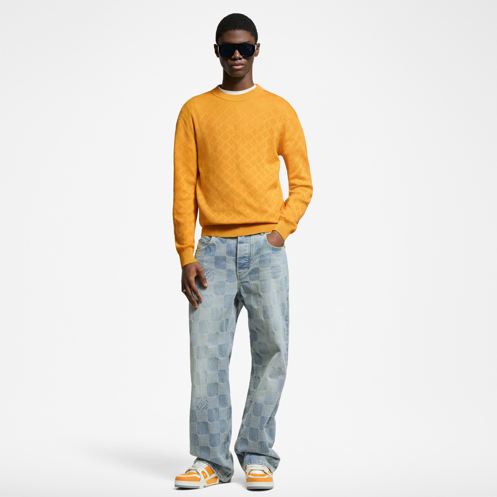 Ready to Wear Todo el Ready-To-Wear Suéter Monograma Pointelle en algodón | Louis Vuitton ® (Ampliar producto)