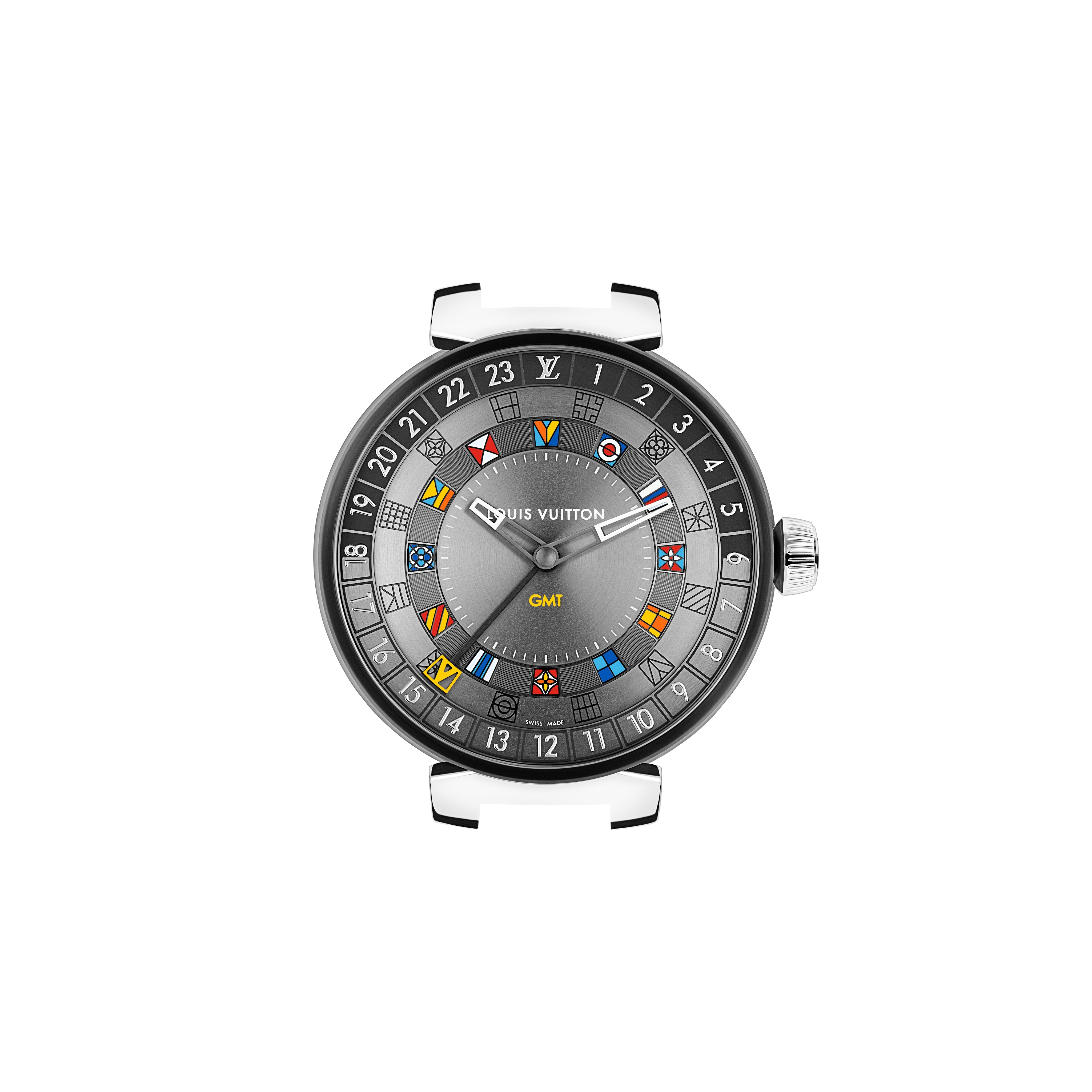  Colección de Relojes Mi LV Tambour TAMBOUR MOON DUAL TIME GRAPHITE  | Louis Vuitton ® (Ampliar producto)
