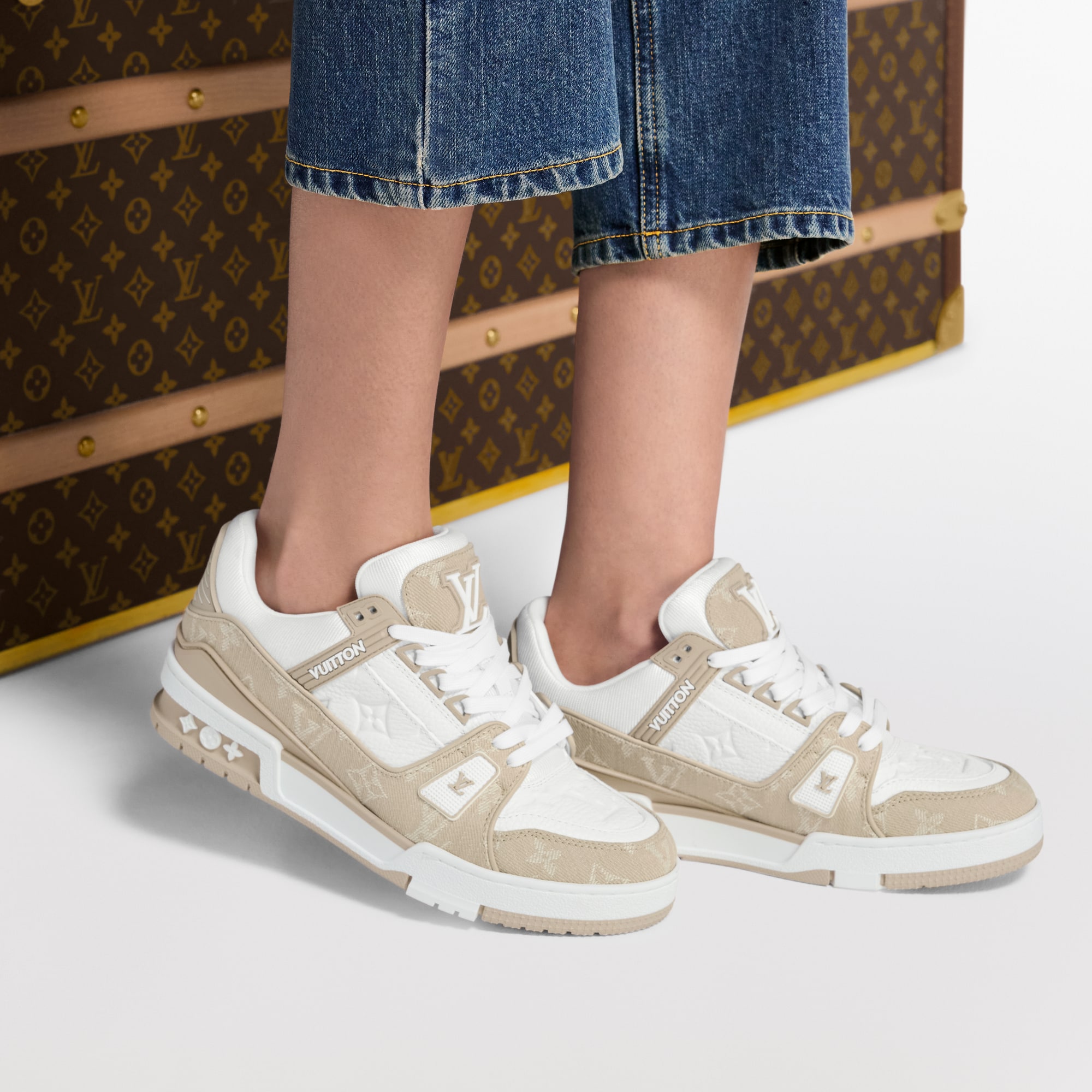  Zapatos Tenis Tenis LV Trainer | Louis Vuitton ® (Ampliar producto)