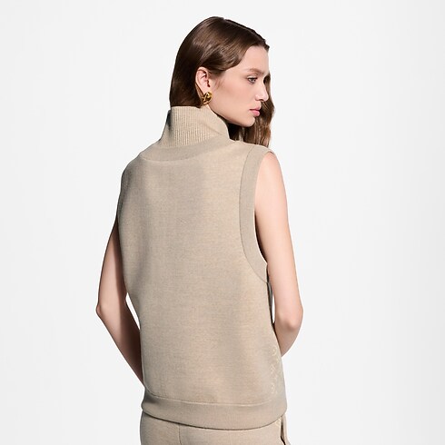 Novedades de Mujer } Top con medio cierre y detalle Monograma | Louis Vuitton ® (Ampliar producto)