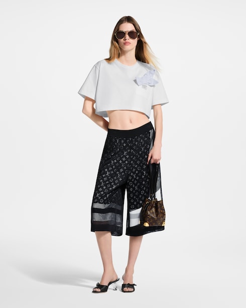 Ready-to-Wear Tops Bow Pocket Crop Top | Louis Vuitton ®