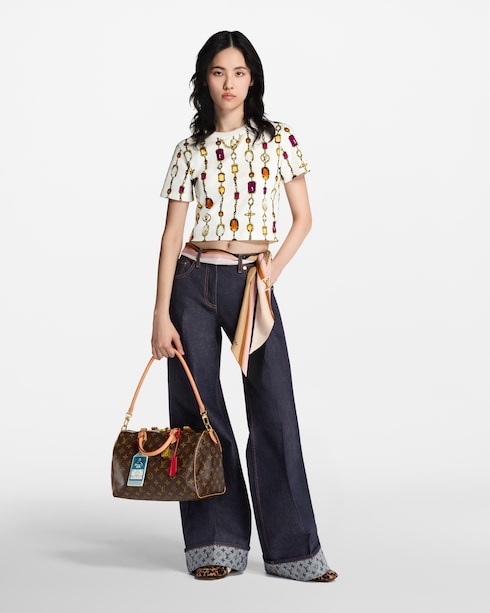 Ready-to-Wear Tops Top cropped con estampado de collar | Louis Vuitton ®