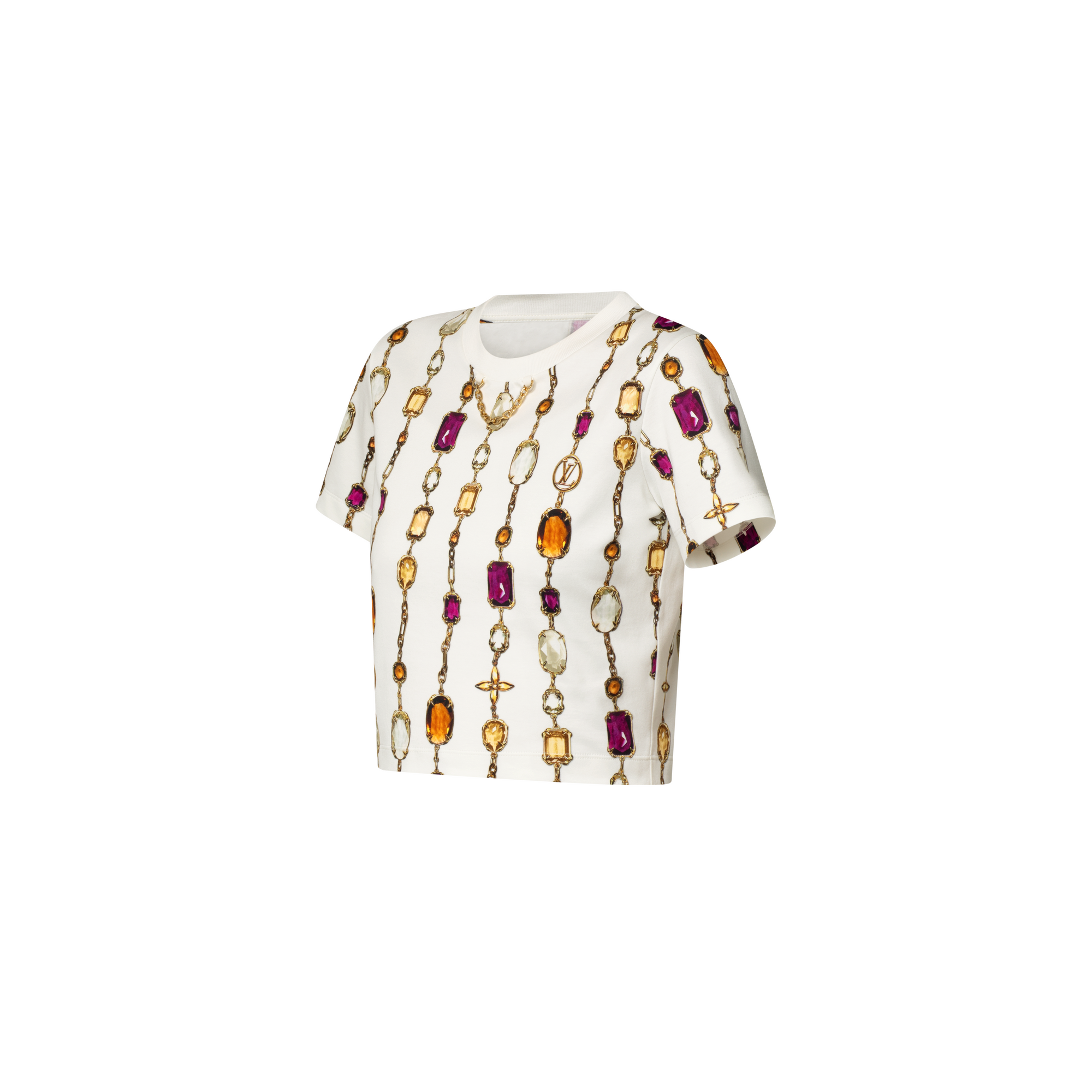  Ready to Wear Tops Top cropped con estampado de collar | Louis Vuitton ® (Ampliar producto)