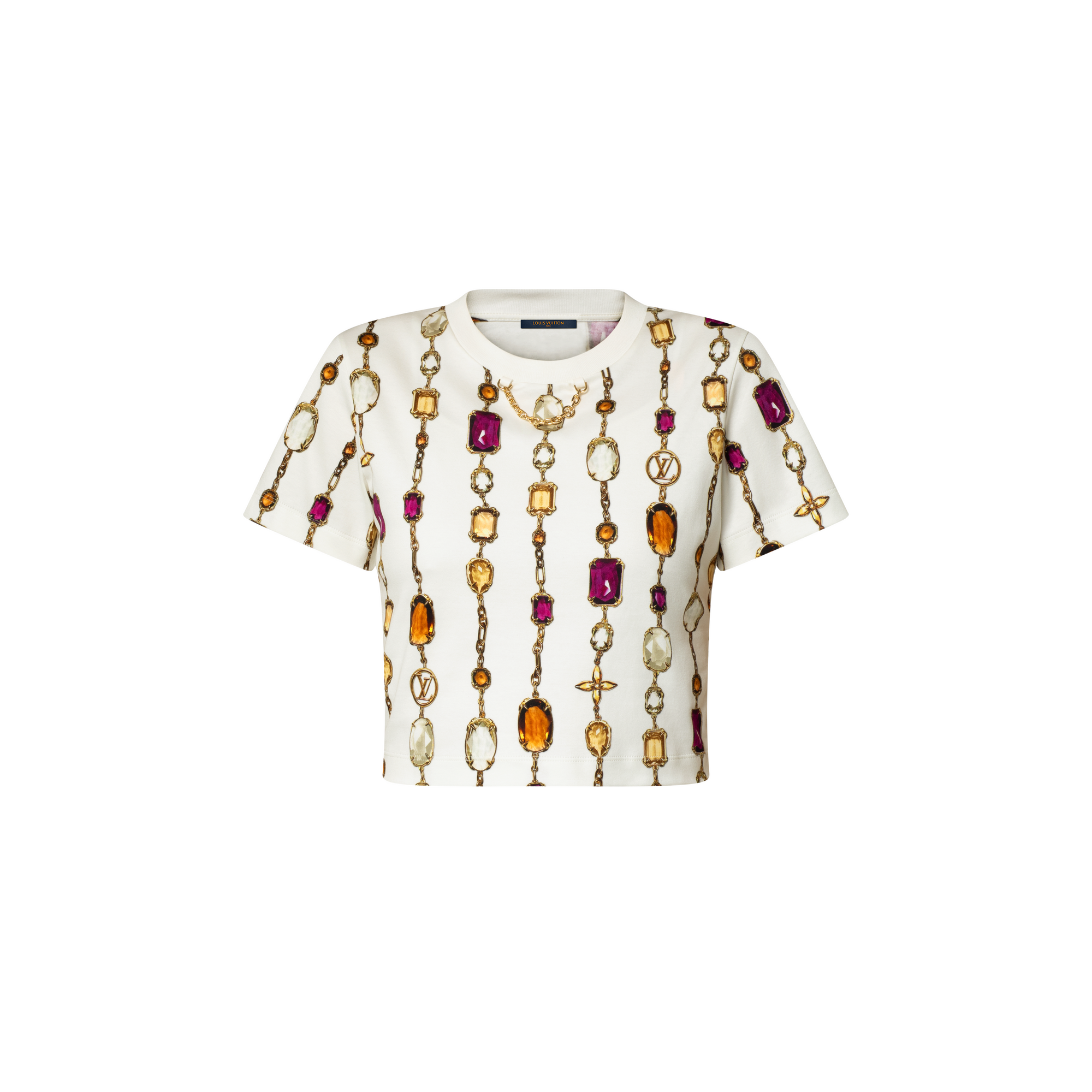  Ready to Wear Tops Top cropped con estampado de collar | Louis Vuitton ® (Ampliar producto)