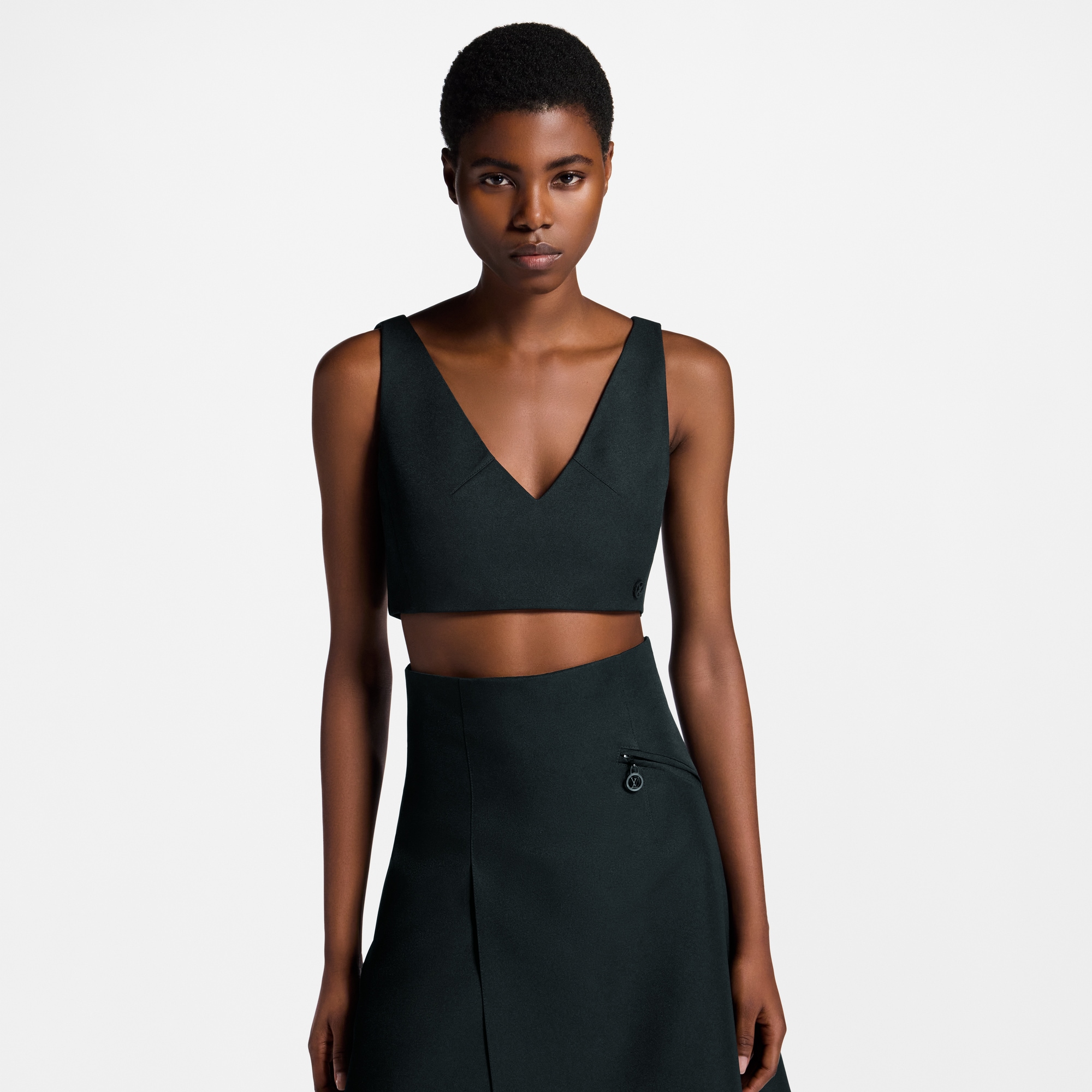  Ready to Wear Tops Top cropped de gabardina técnica | Louis Vuitton ® (Ampliar producto)