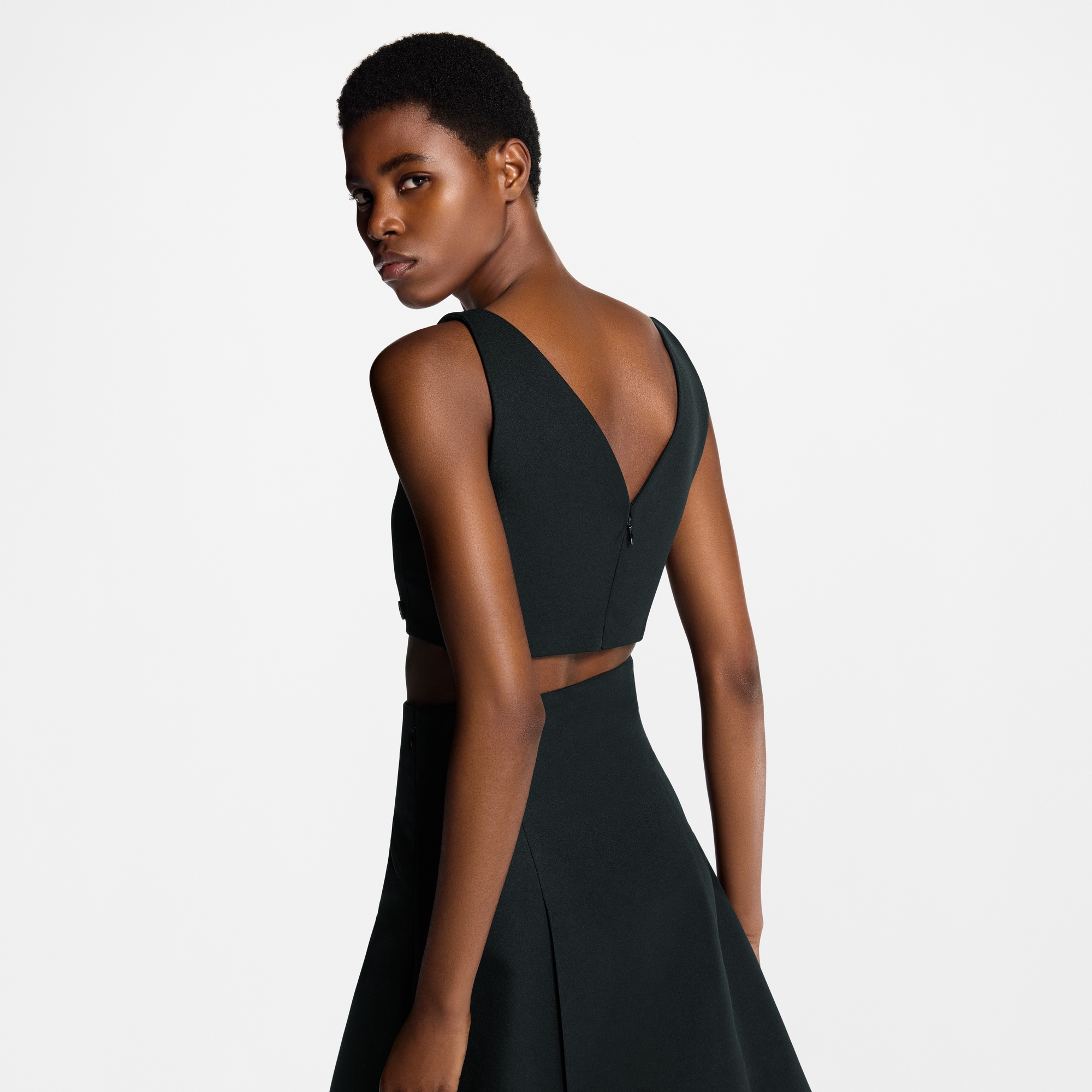  Ready to Wear Tops Top cropped de gabardina técnica | Louis Vuitton ® (Ampliar producto)