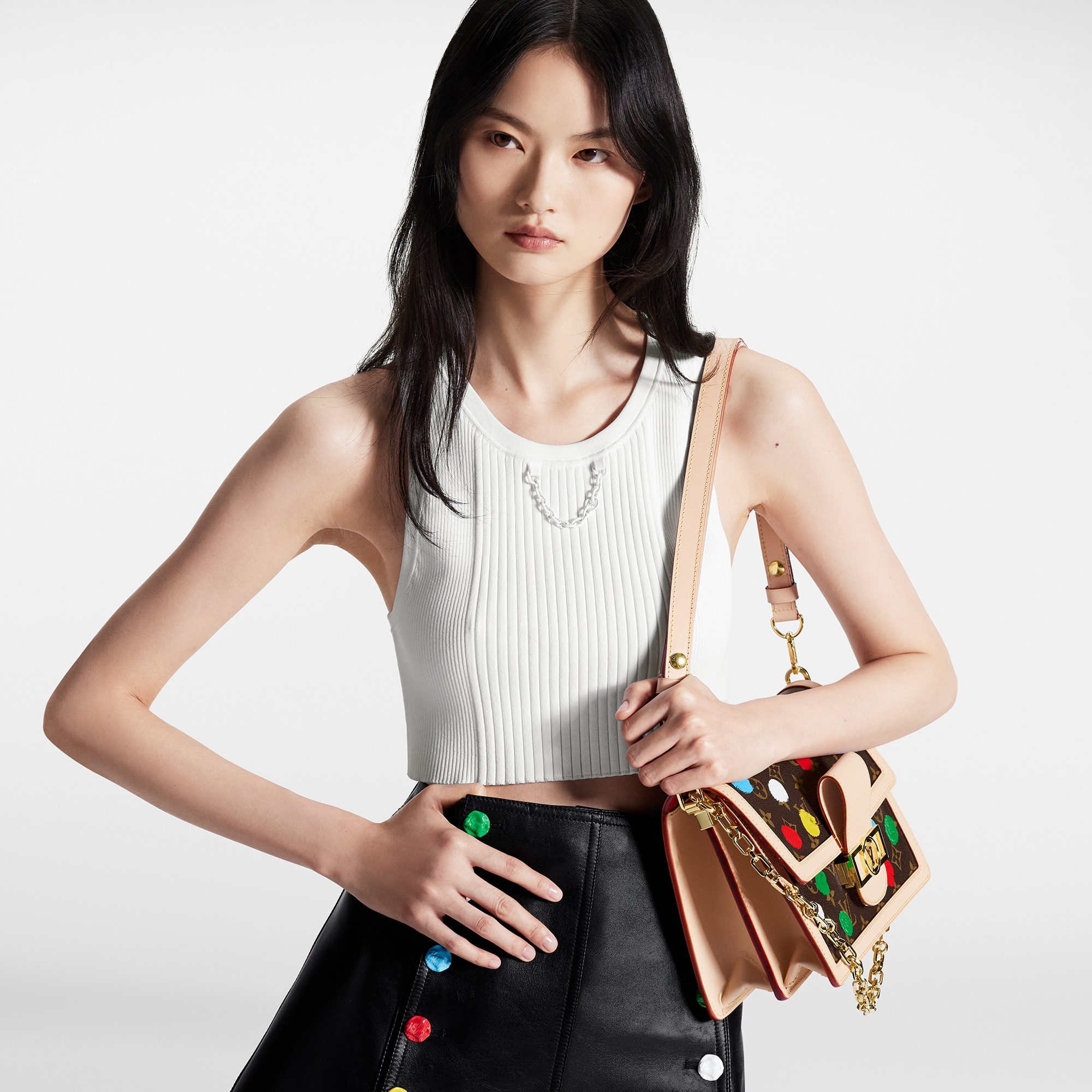  Ready to Wear Tops Top cropped en punto acanalado | Louis Vuitton ® (Ampliar producto)