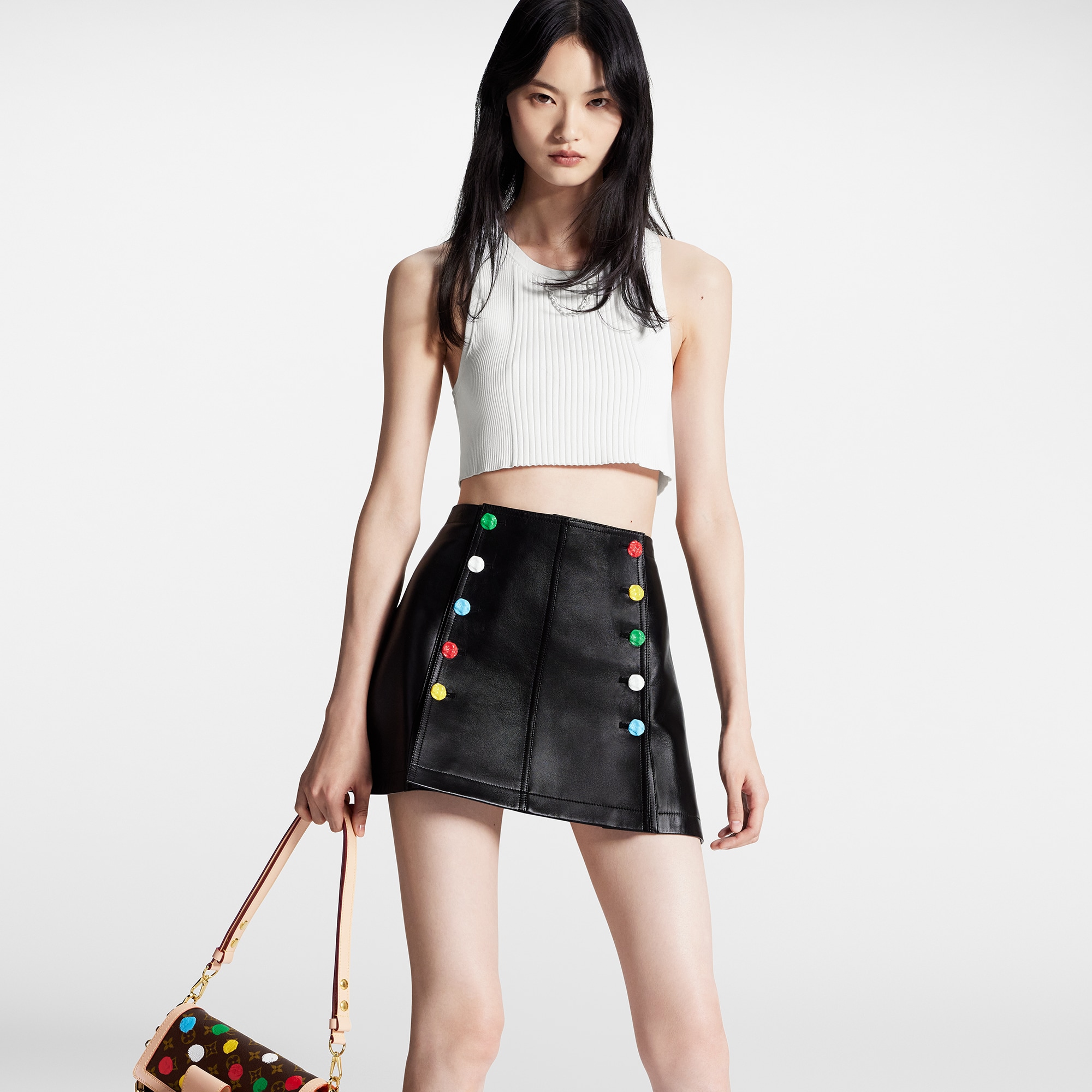  Ready to Wear Tops Top cropped en punto acanalado | Louis Vuitton ® (Ampliar producto)