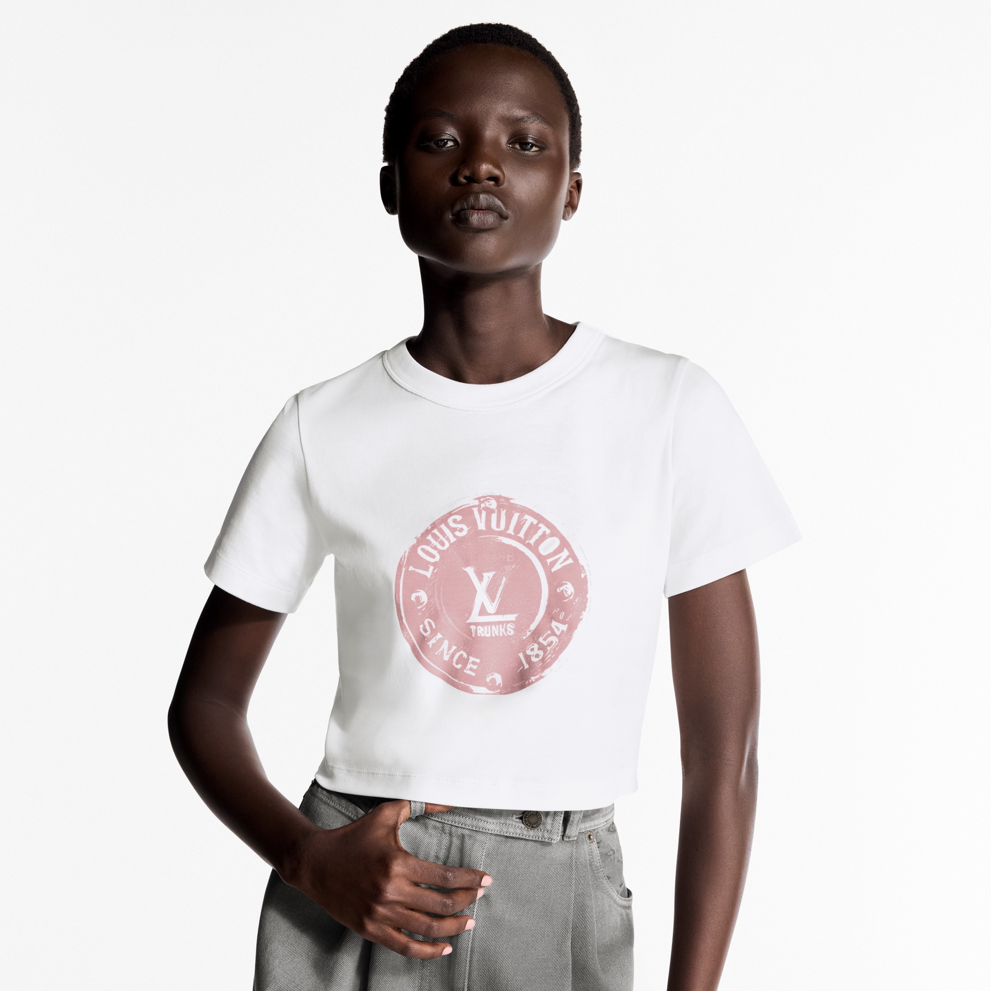  Ready to Wear Tops Top cropped LV Stamp | Louis Vuitton ® (Ampliar producto)