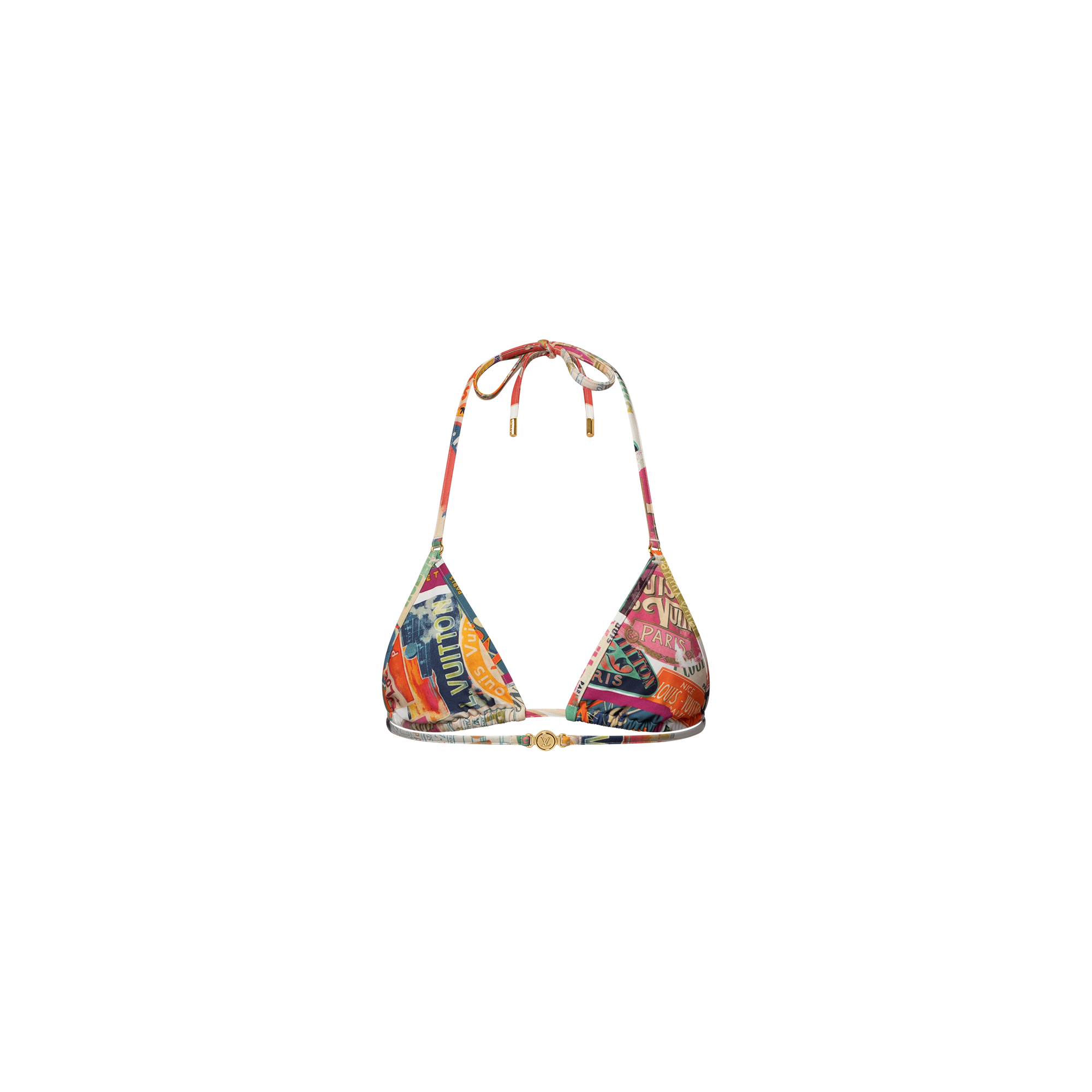  Ready to Wear Trajes de baño Top de bikini con parche de viaje | Louis Vuitton ® (Ampliar producto)
