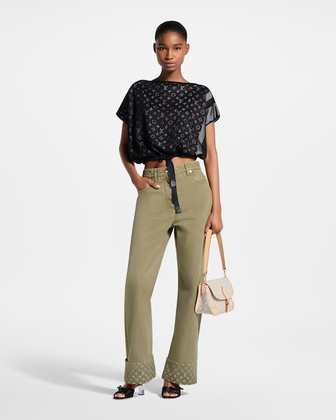 Ready-to-Wear Tops Monogram Lined Mesh Top | Louis Vuitton ®
