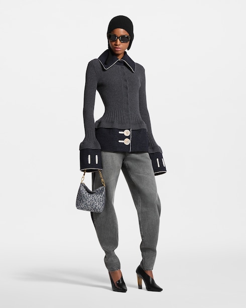 Ready-to-Wear Coats and Jackets Contrast Stitch Trompe L’Oeil Knit Top | Louis Vuitton ®