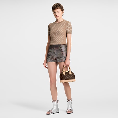 Ready to Wear Tops Top de punto con motivo Monograma y de panal | Louis Vuitton ® (Ampliar producto)