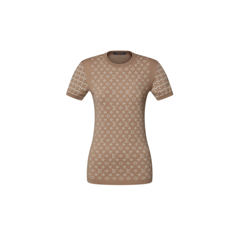 Ready to Wear Tops Top de punto con motivo Monograma y de panal | Louis Vuitton ® (Ampliar producto)