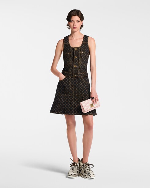 Ready to Wear Tops Top en denim Monograma con botones | Louis Vuitton ®