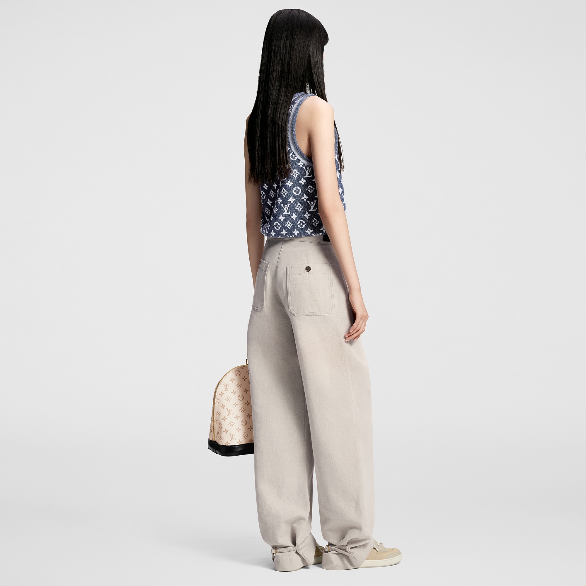  Ready to Wear Tops Top sin mangas con motivo Monograma en Jacquard | Louis Vuitton ® (Ampliar producto)