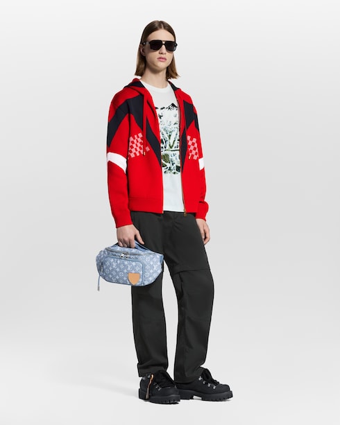 Para hombres LV Ski Velvet Jacquard Short-Sleeved T-Shirt | Louis Vuitton ®