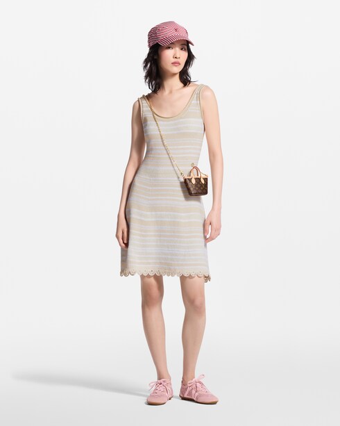 High Summer } Scoop Back Striped Dress | Louis Vuitton ®