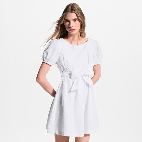 Ready-to-Wear Vestidos Vestido babydoll en fil coupé Monograma | Louis Vuitton ® (Ampliar producto)