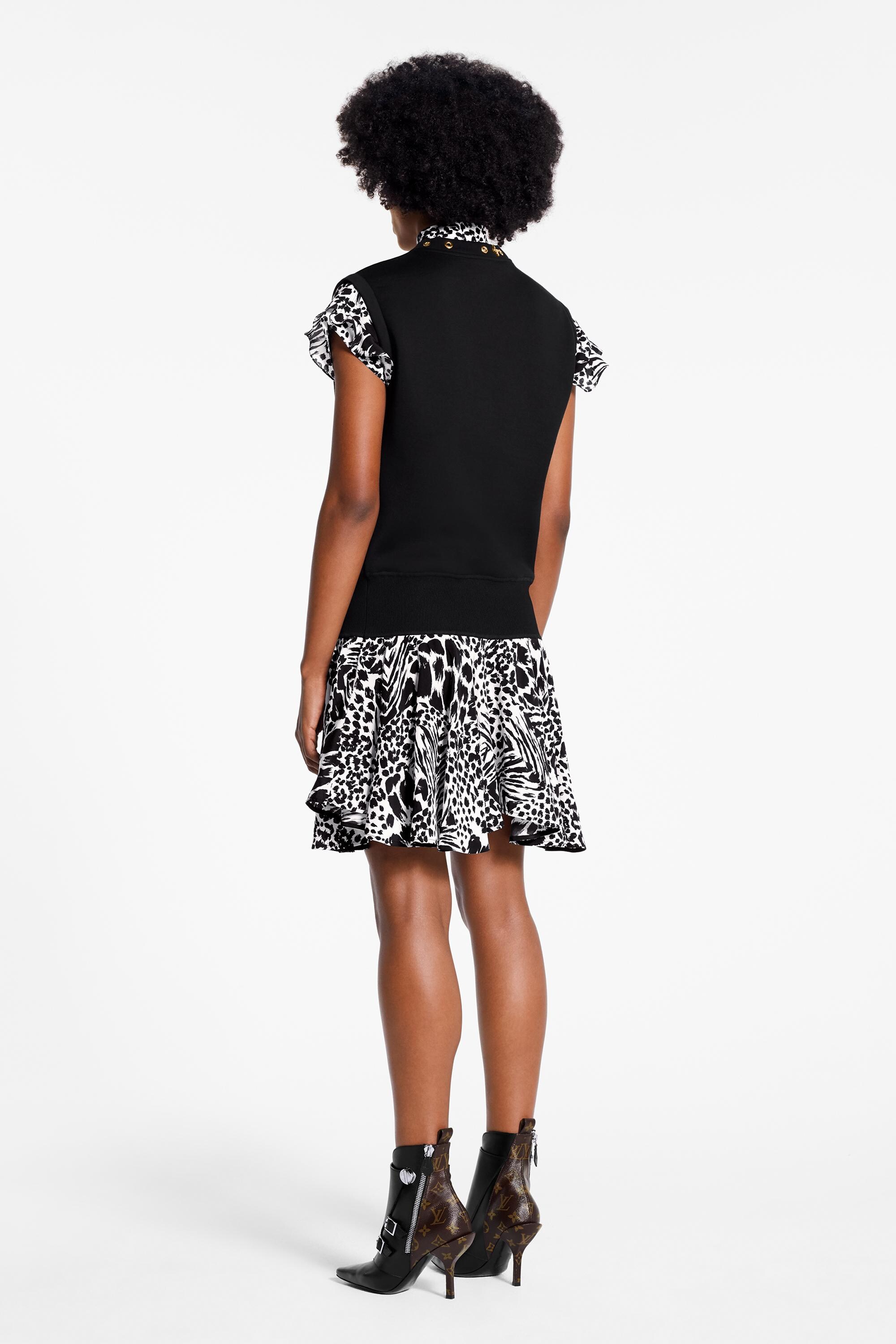  Discontinued Product Obs 1 Vestido bimateria sin mangas | Louis Vuitton ® (Ampliar producto)