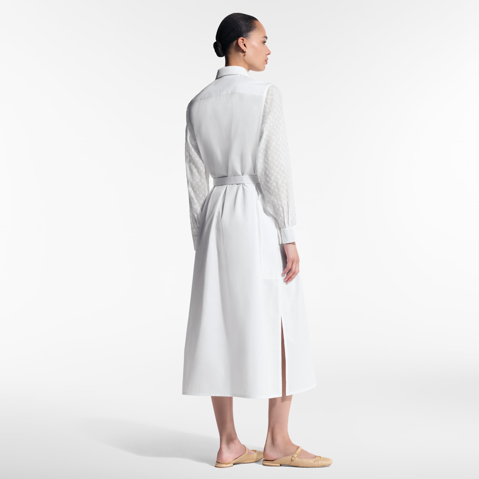  Ready to Wear Vestidos Vestido camisero con detalle Monograma | Louis Vuitton ® (Ampliar producto)
