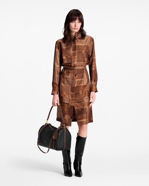 Ready-to-Wear Vestidos Trunk Print Shirt Dress | Louis Vuitton ®