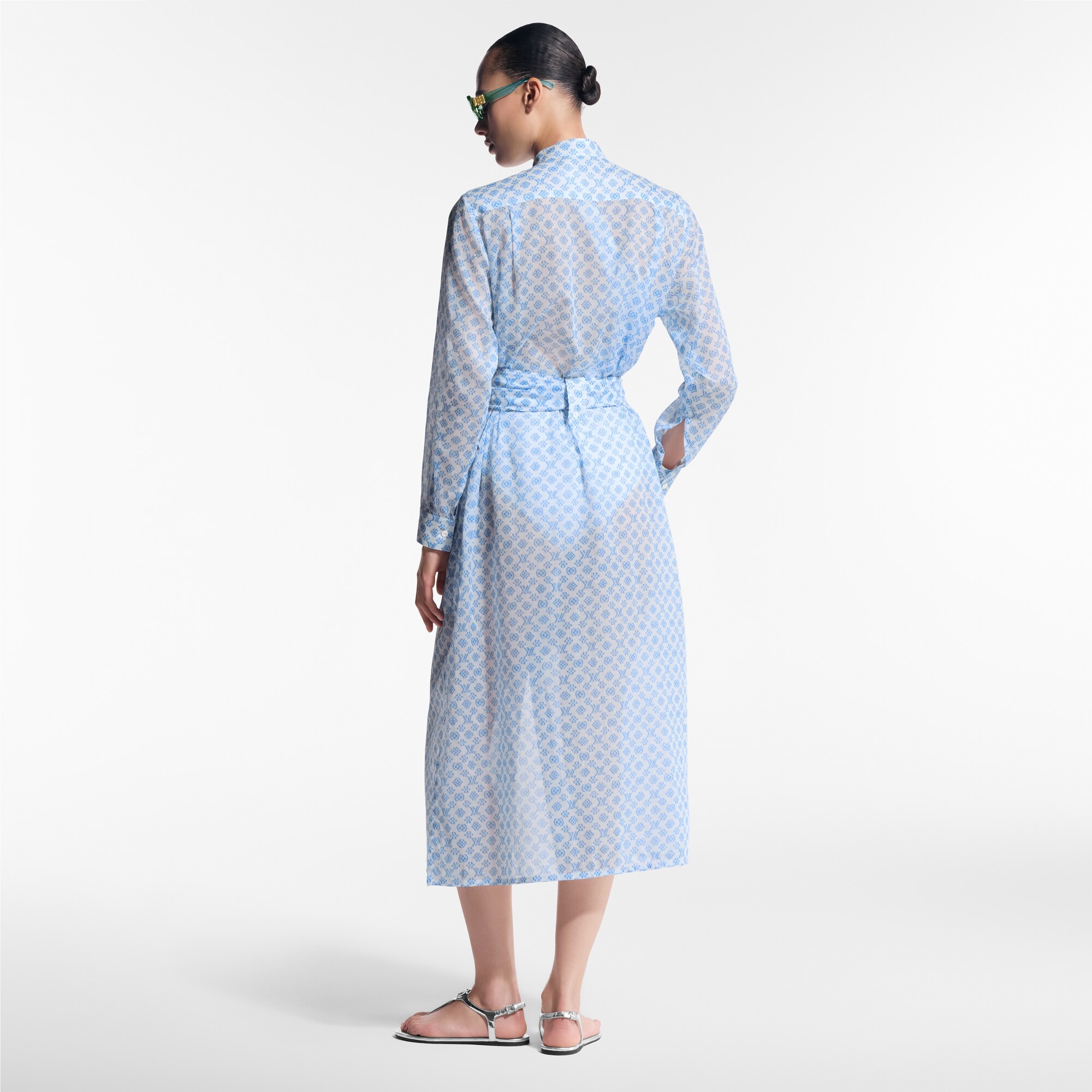  Ready to Wear Vestidos Vestido camisero con motivo 3D Monograma | Louis Vuitton ® (Ampliar producto)
